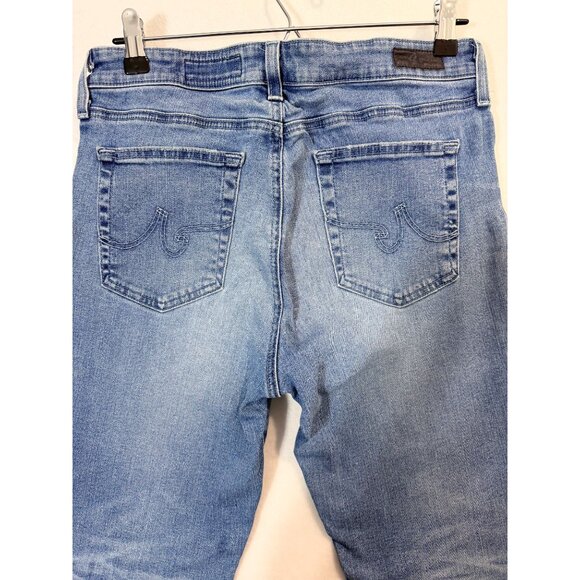 AG Adriano Goldschmied The Mari High-Rise Straight Leg Jeans In Medium Wash 31R - Picture 6 of 14